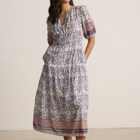 NWT Velvet by Graham & Spencer Natalia Midi Dress in Floral  size Small - Picture 1 of 3